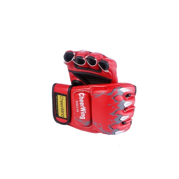 MMA Sparring Grappling Boxing Fight Punch Leather Mitts Gloves MMA Sparring Grappling Boxing Fight Punch Leather Mitts Gloves